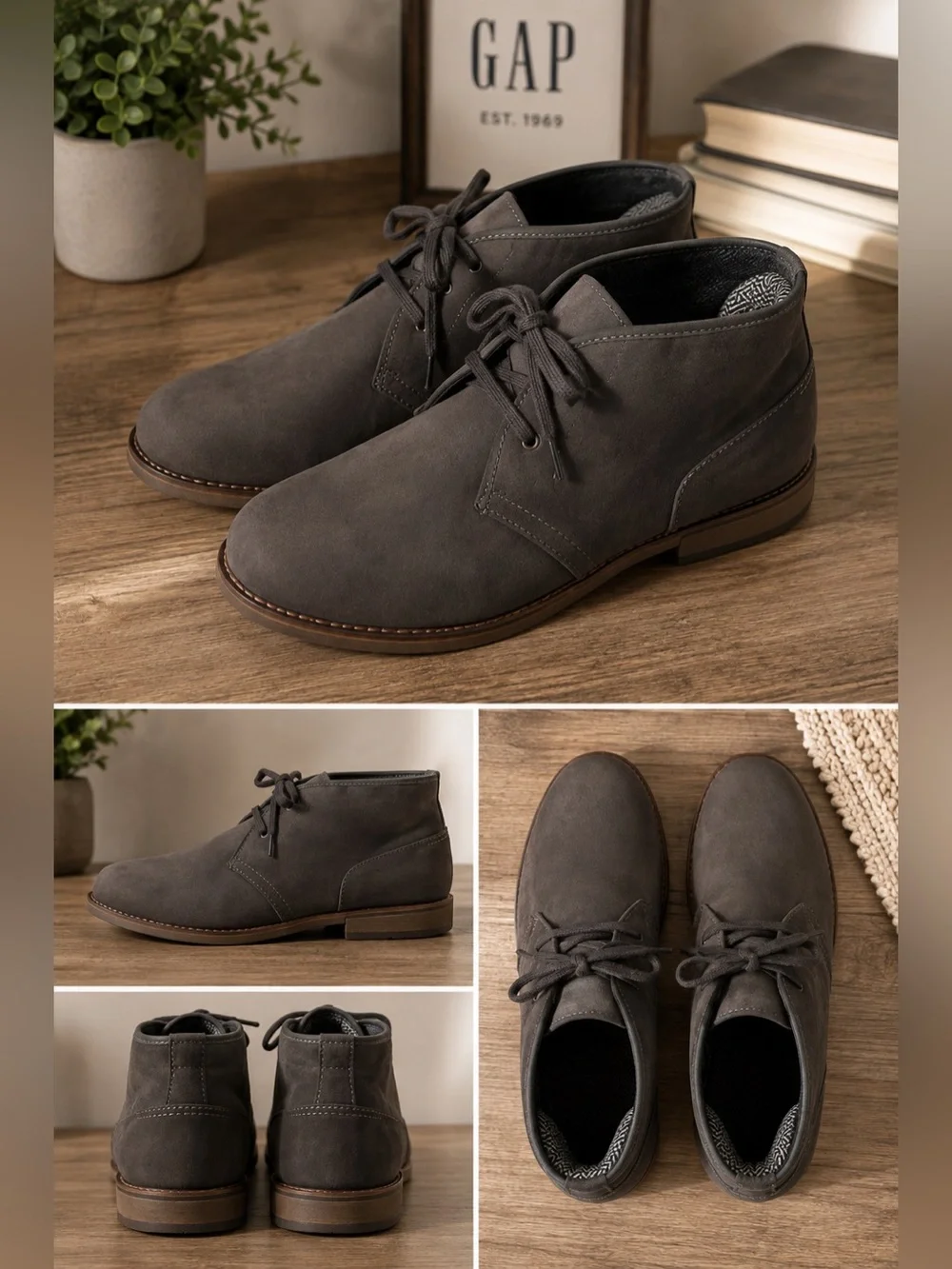 GAP Men's Gray Chukka Boots